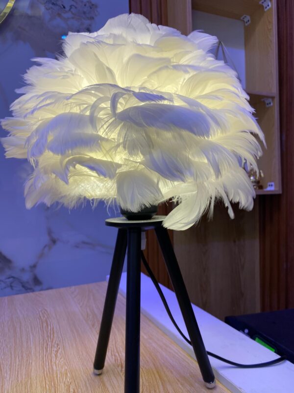 Led Feather Table Lamp