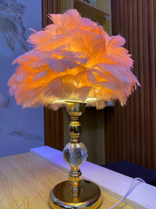 Led Feather Table Lamp